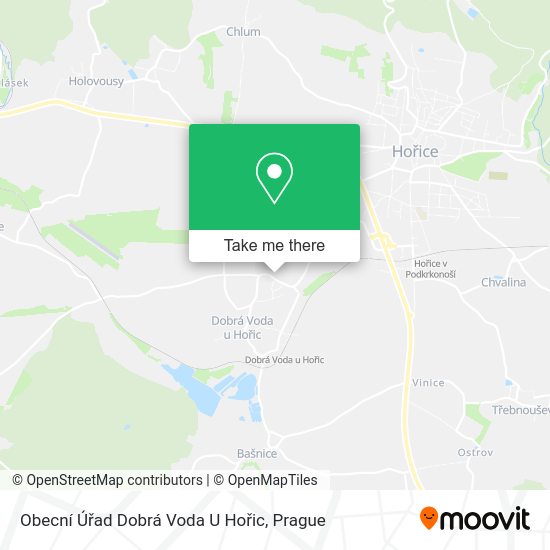 Obecní Úřad Dobrá Voda U Hořic map