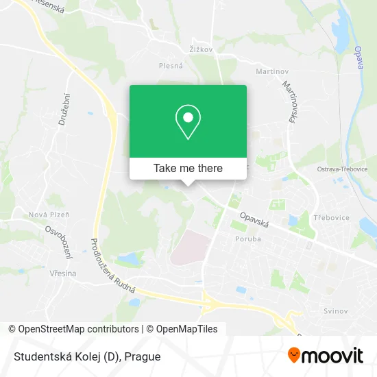 Карта Studentská Kolej (D)