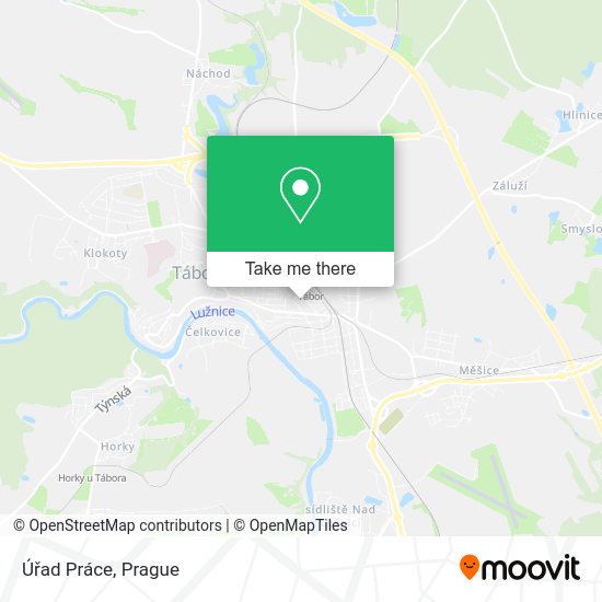 Úřad Práce map
