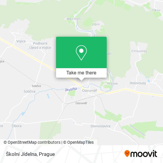Školní Jídelna map