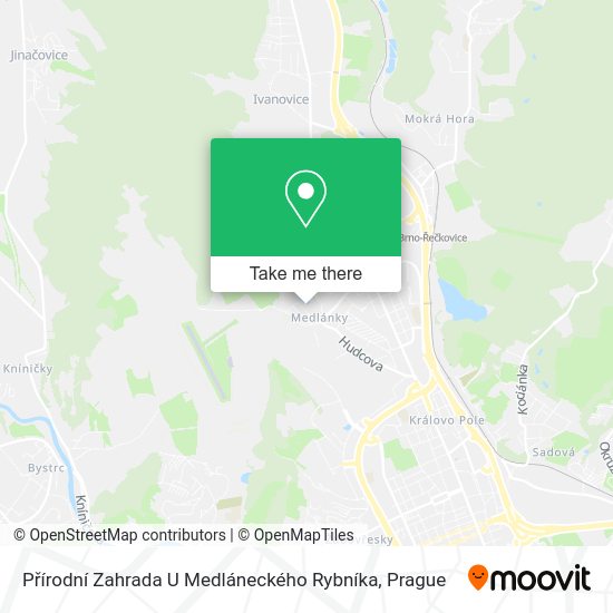 Přírodní Zahrada U Medláneckého Rybníka map