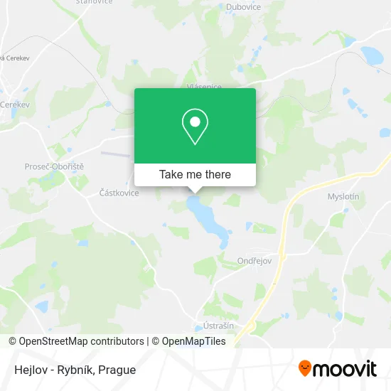 Карта Hejlov - Rybník