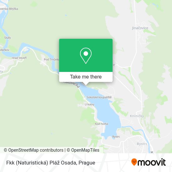 Fkk (Naturistická) Pláž Osada map