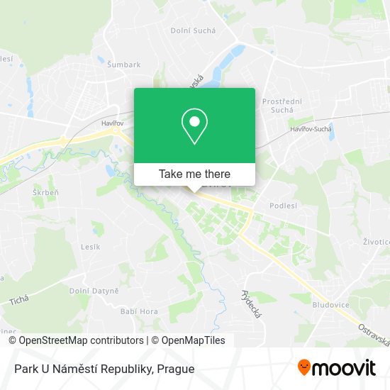 Park U Náměstí Republiky map