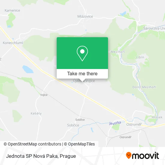 Карта Jednota SP Nová Paka
