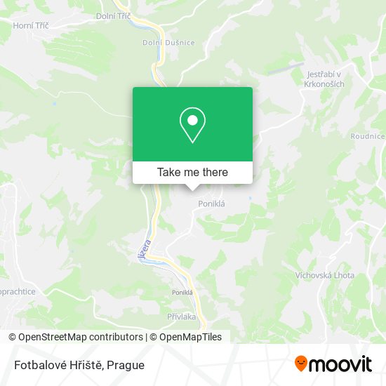 Fotbalové Hřiště map
