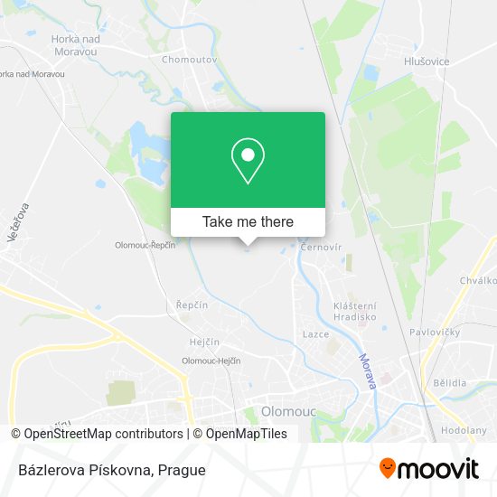 Bázlerova Pískovna map