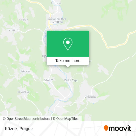 Křižník map