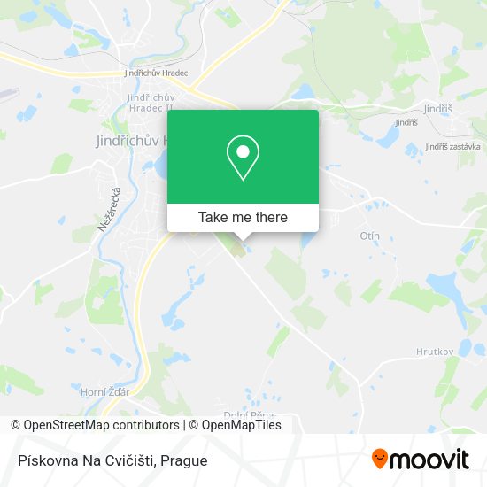 Pískovna Na Cvičišti map