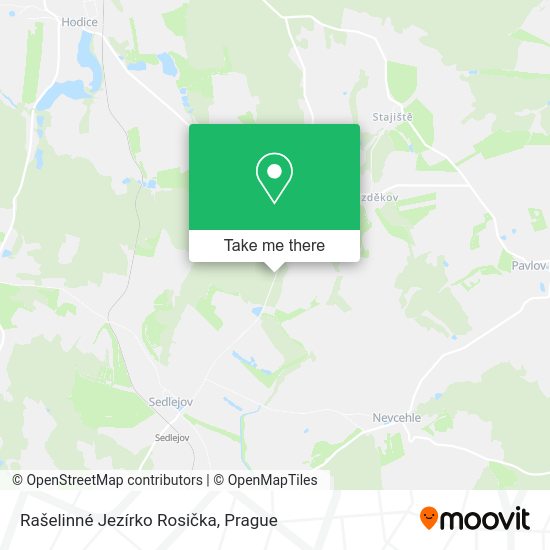 Rašelinné Jezírko Rosička map