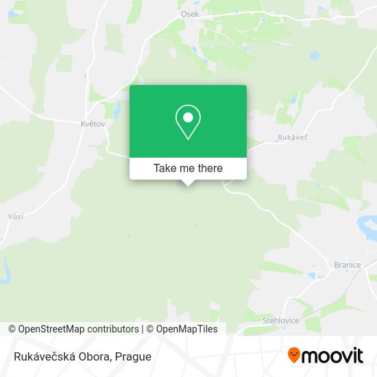 Rukávečská Obora map