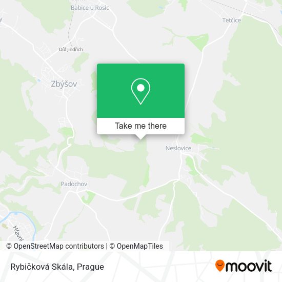 Rybičková Skála map