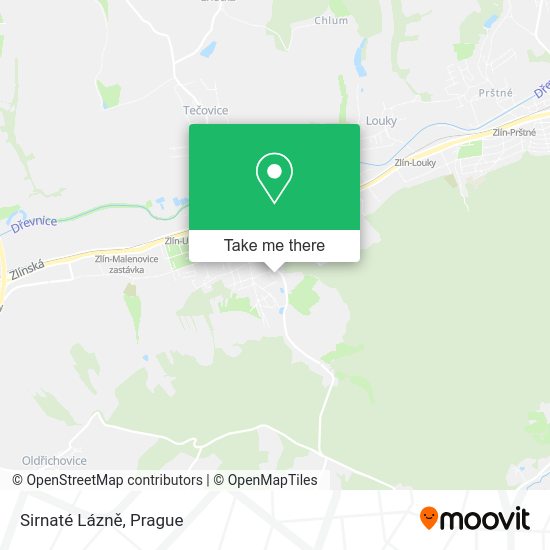 Sirnaté Lázně map