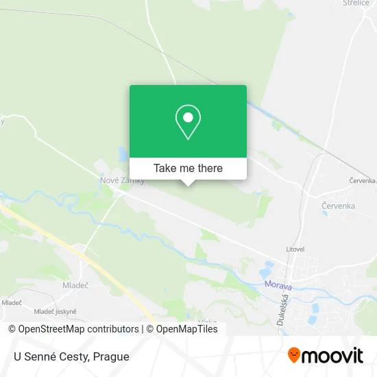 Карта U Senné Cesty