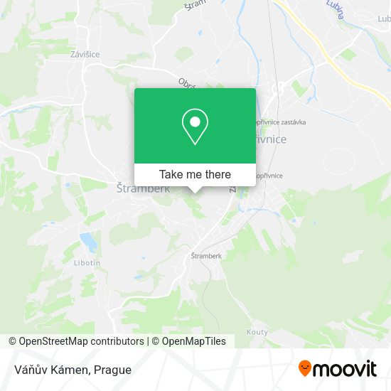 Váňův Kámen map