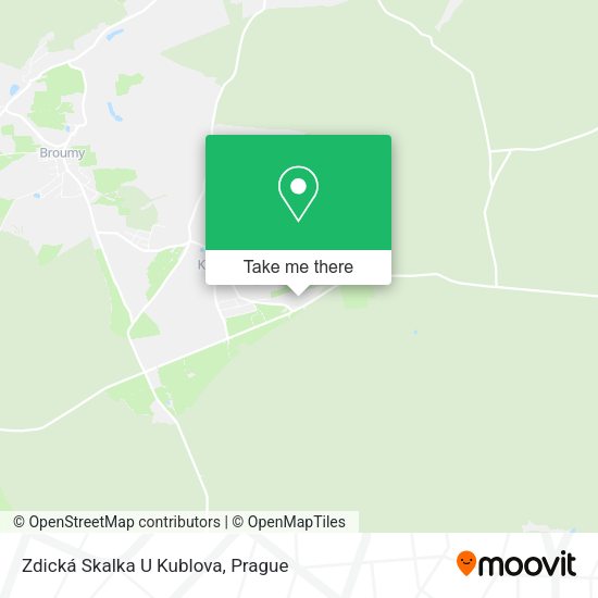 Zdická Skalka U Kublova map