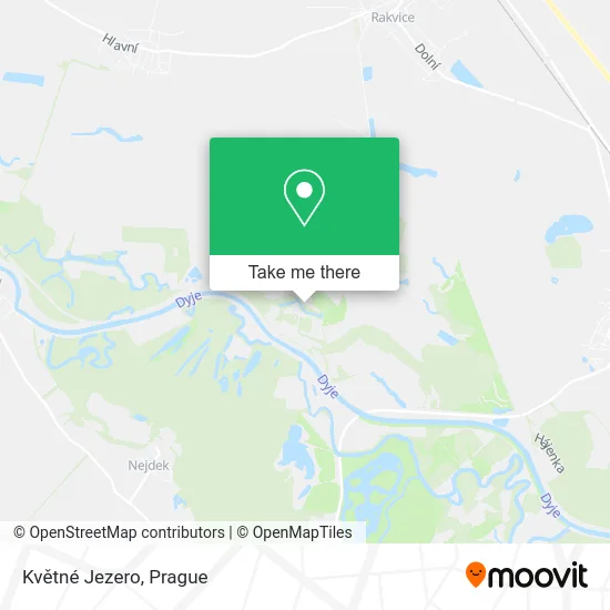 Květné Jezero map