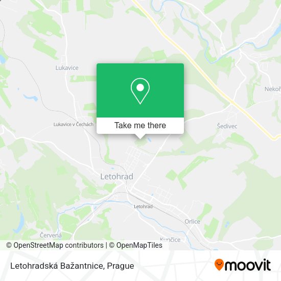 Letohradská Bažantnice map