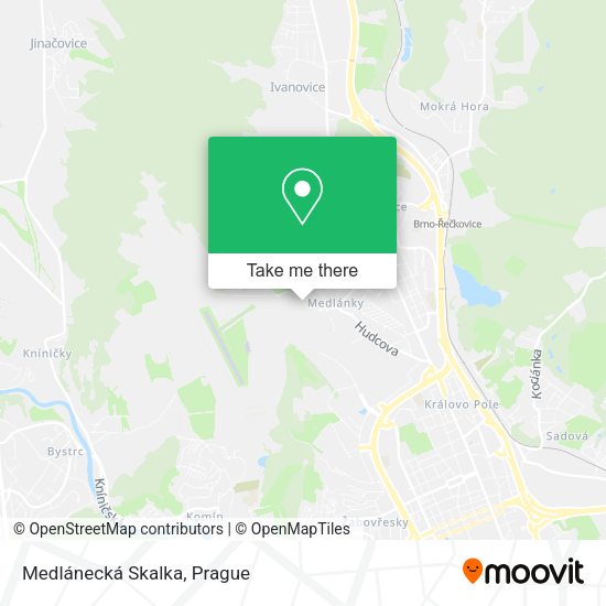 Medlánecká Skalka map