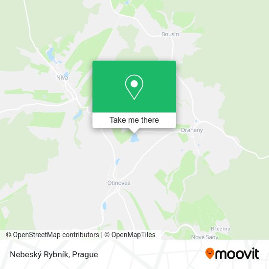 Nebeský Rybník map