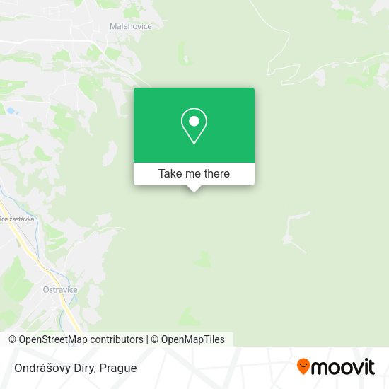 Ondrášovy Díry map