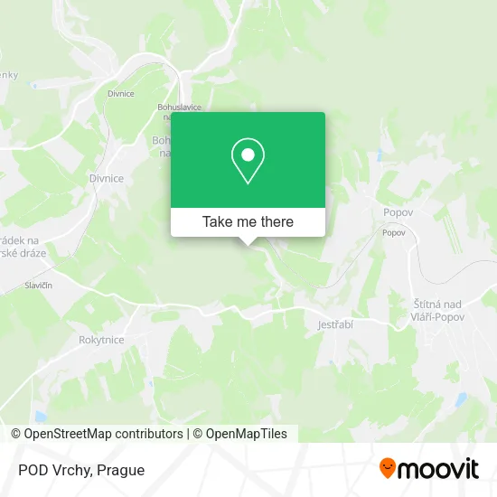 Карта POD Vrchy