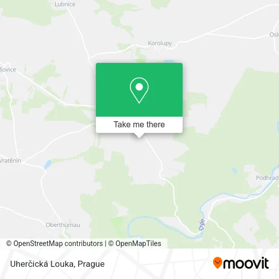 Карта Uherčická Louka
