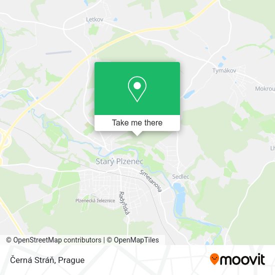Карта Černá Stráň