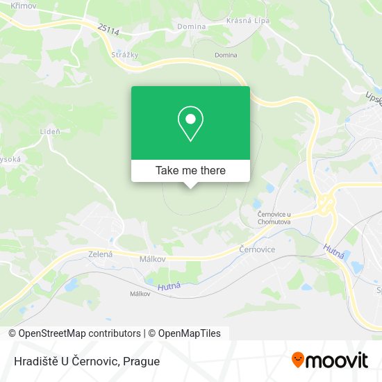 Hradiště U Černovic map