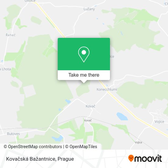 Kovačská Bažantnice map