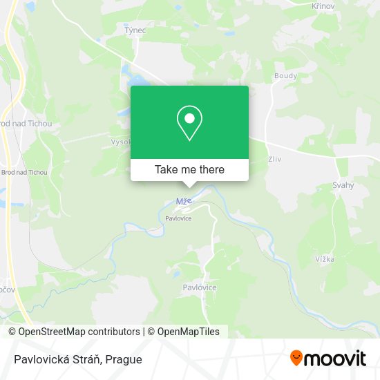 Pavlovická Stráň map