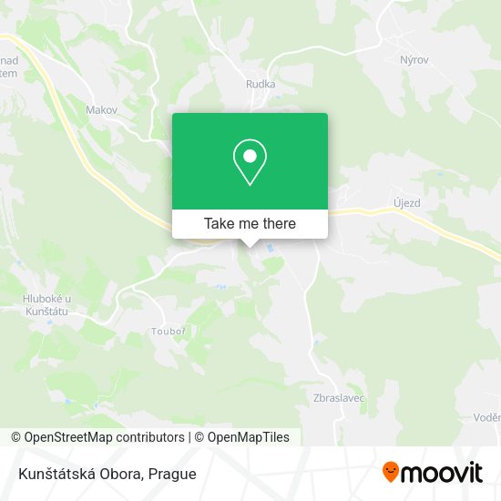 Kunštátská Obora map