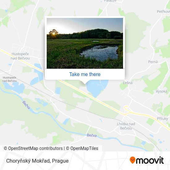 Choryňský Mokřad map
