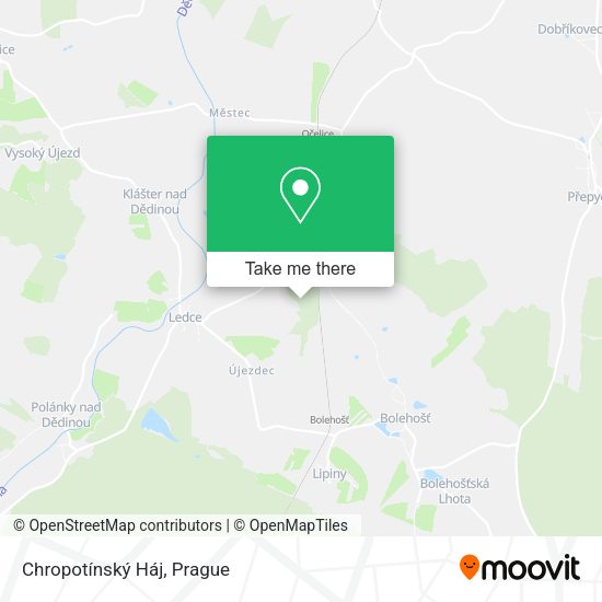Chropotínský Háj map