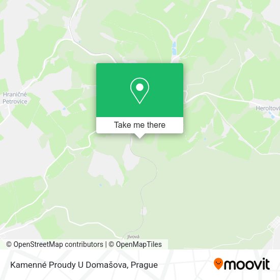 Kamenné Proudy U Domašova map