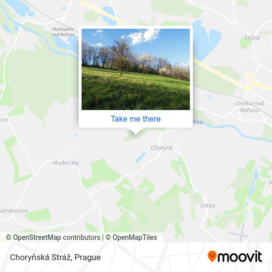 Choryňská Stráž map
