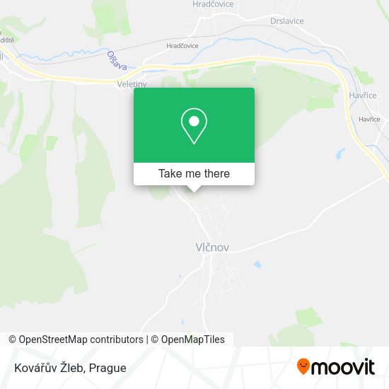 Kovářův Žleb map