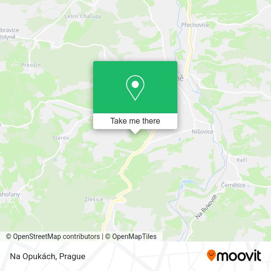 Карта Na Opukách