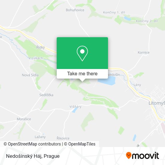 Nedošínský Háj map