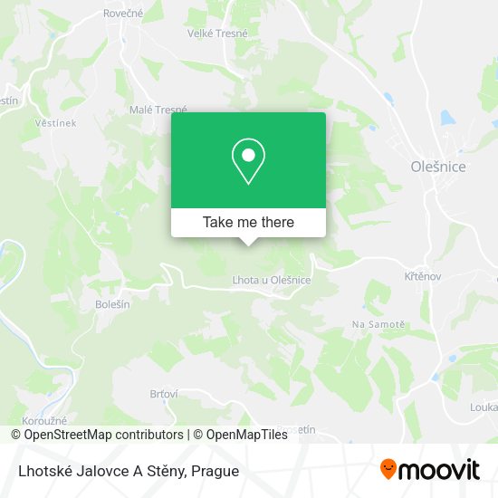 Lhotské Jalovce A Stěny map