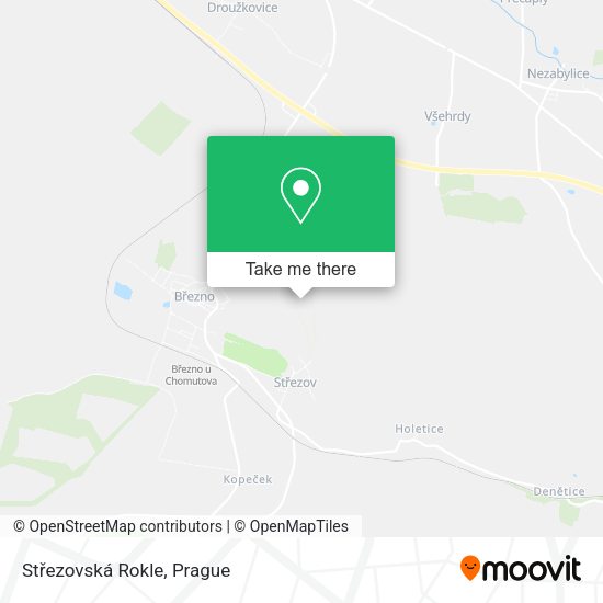 Střezovská Rokle map