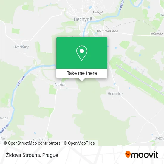 Карта Židova Strouha