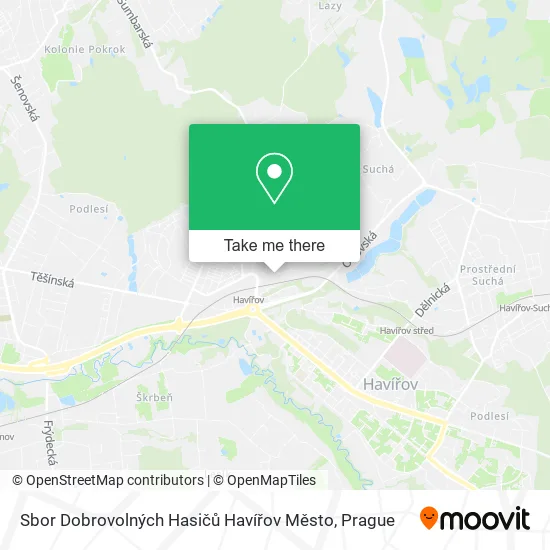 Карта Sbor Dobrovolných Hasičů Havířov Město