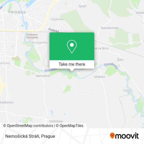 Карта Nemošická Stráň