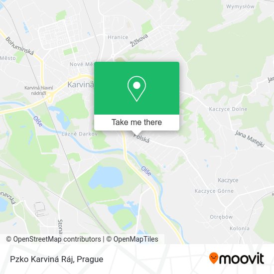 Pzko Karviná Ráj map