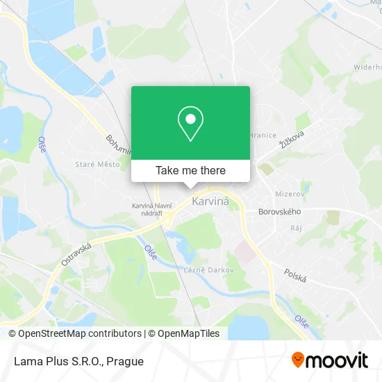 Карта Lama Plus S.R.O.