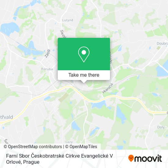 Farní Sbor Českobratrské Církve Evangelické V Orlové map