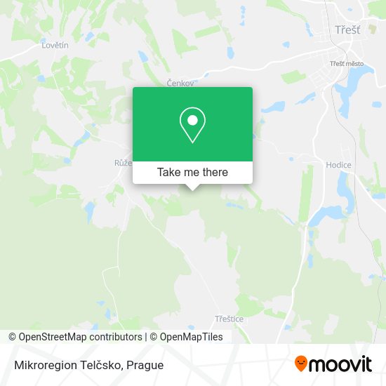 Mikroregion Telčsko map