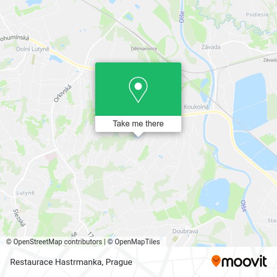 Карта Restaurace Hastrmanka