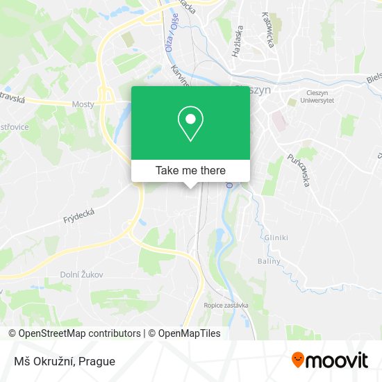 Mš Okružní map